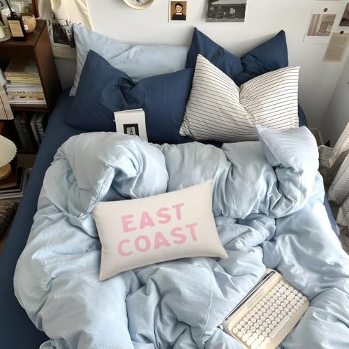 Pink East Coast Throw Pillow Cover 12x20 - Coastal Decor