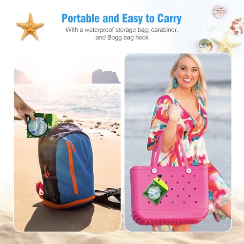 BUT TO Sea Wave Talc-Free Sand Remover Bag - Eco-Friendly Beach Accessory