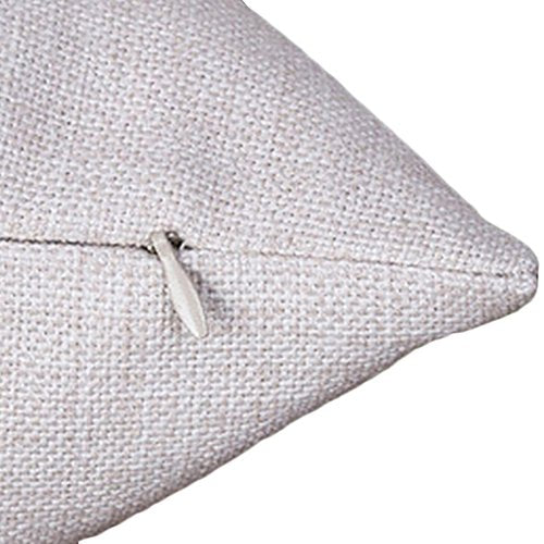 Be Nice or Fucking Leave Throw Pillow Cover - 18x18 Inch Linen Blend