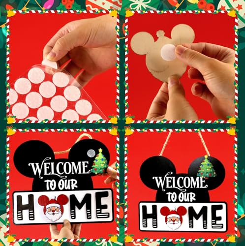 Interchangeable Seasonal Welcome Sign with 22 Holiday Icons