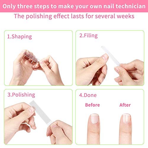 BaeMee Professional Crystal Glass Nail File with Protective Case