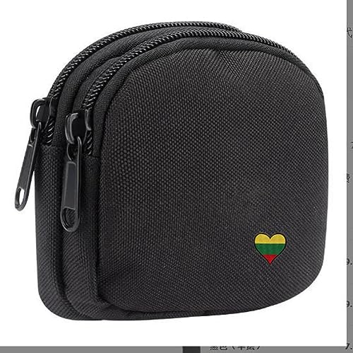 Lithuania Flag Heart Shaped Patch - Iron On or Sew On