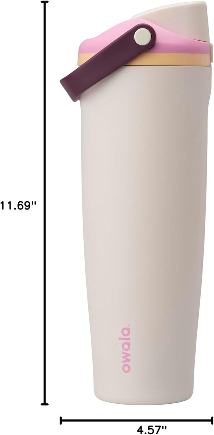 Owala FreeSip Sway Insulated Stainless Steel Water Bottle - 40oz, Two-Way Spout, BPA Free, Daybreak