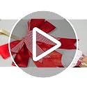 Christmas Door Hanger Decorations with Red Bow and Gingerbread - Festive Holiday Decor
