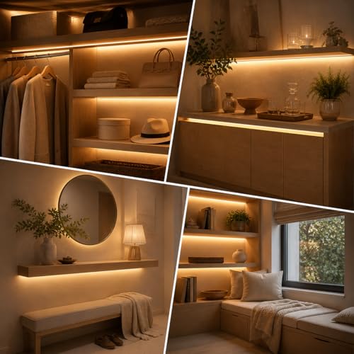 3000K Warm White COB LED Strip Light - 3.28FT USB Indoor Lighting