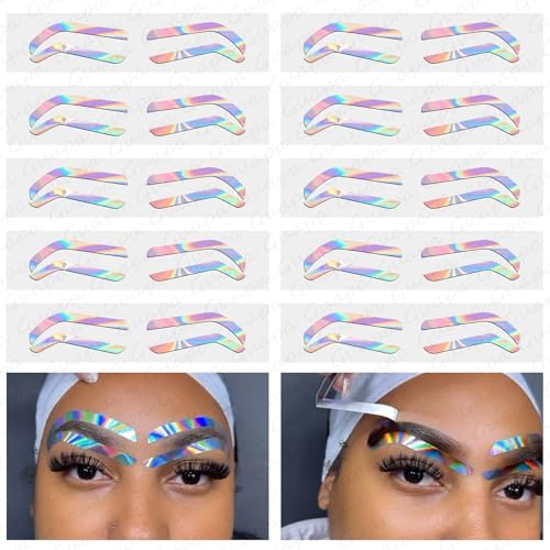 Airbrush Eyebrow Shaping Stencils Stickers Tint Tape Guides