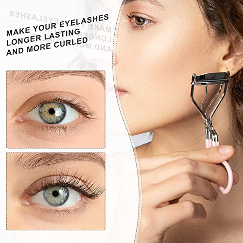 Mudder 80 Pieces Eyelash Curler Refills Silicone Rubber Replacement Pads Black