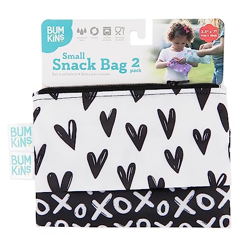 Bumkins Reusable Waterproof Snack Bags for Kids & Adults, 2-Pack