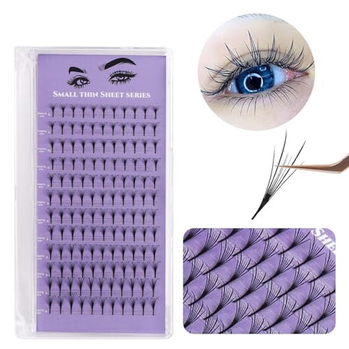 Dadongua DIY Lash Clusters 132pcs Natural Manga Eyelash Extensions 8-15mm