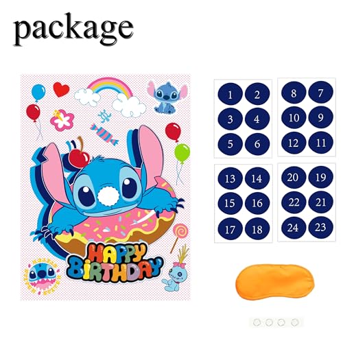 Pin The Nose Party Game Set for Kids - Fun Birthday Activity