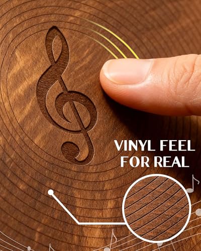 Now Playing Vinyl Record Stand - Tabletop Holder for LPs