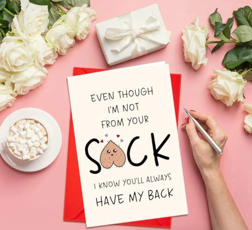 Funny Father's Day Card for Step Dad - Rude Greeting Card