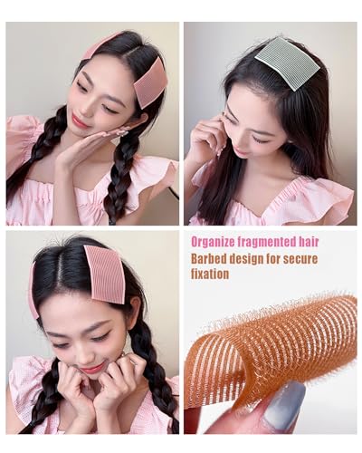 Snmzlc 16-Piece Nylon Hair Gripper Pads for Styling & Flyaways