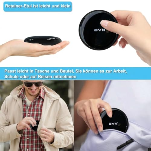 BVN Slim Retainer Case – Portable Dental Storage with Magnetic Lock