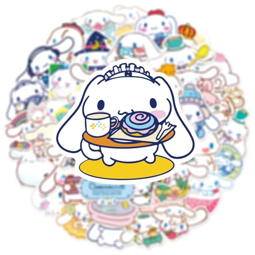 YONGAI 50Pcs Cinnamoroll Dog Stickers - Kawaii Waterproof Vinyl Decals