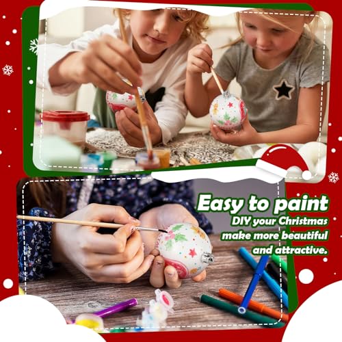 72 Pcs Plastic Christmas Ball Ornaments 2.36 Inch White Holiday Decor - Variation 72