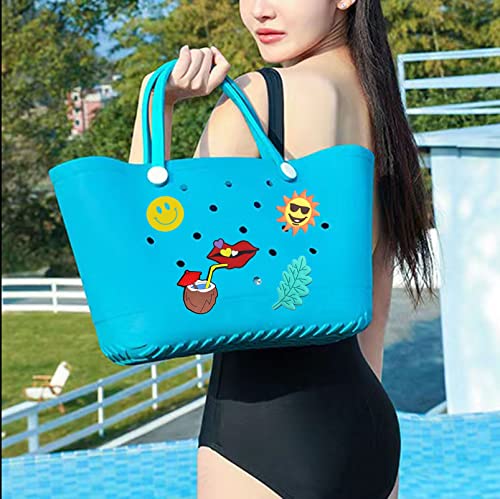 Rubber Beach Bag Charms - PVC Decorative Accessories for EVA Totes