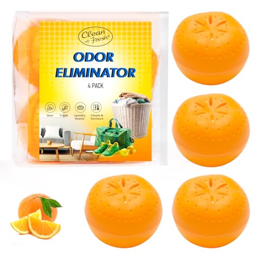 Clean-n-Fresh Citrus Baking Soda Shoe Deodorizer Balls (Pack of 4)