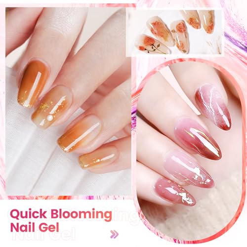 JODSONE 10ml Blooming Gel Nail Polish for Marble Watercolor Floral Art