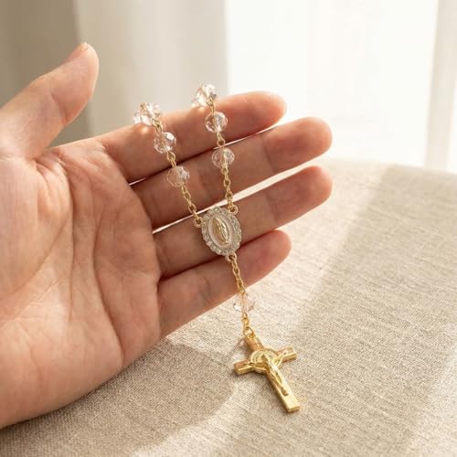 Car Rosary Rearview Mirror Hanger Elegant Symbolic Pendant Ornament