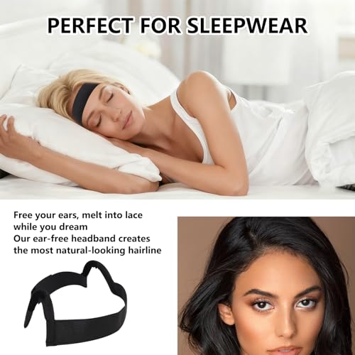 NAFJYR 3-Pack Lace Melting Bands with Ear Cut Outs for Wigs
