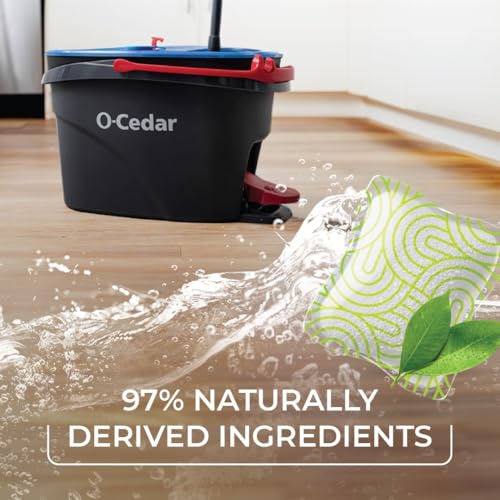 O-Cedar Floor Cleaning PACS, Crisp Citrus Scent – Enzyme Pods for Streak-Free Shine