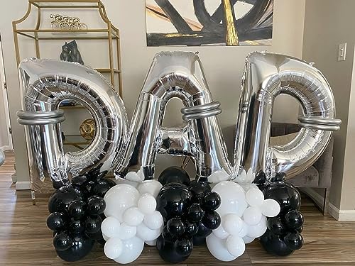 40 Inch Silver Letter A Balloon - Foil Mylar for Party Decor