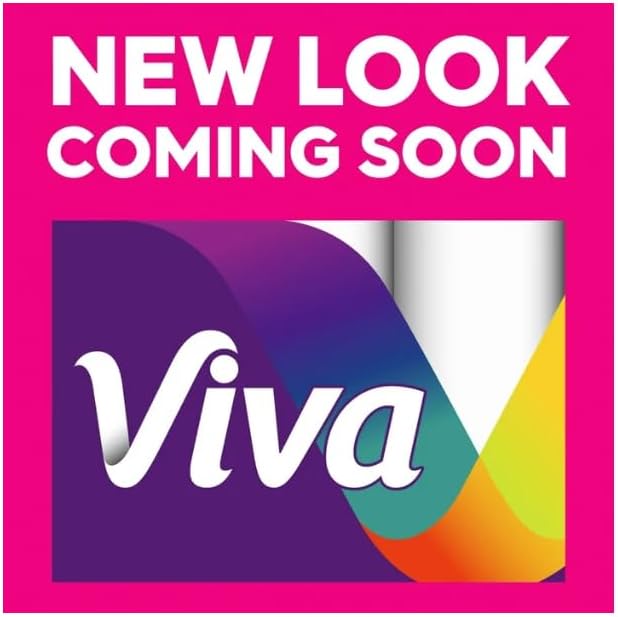 Viva Kitchen Paper Towels - Soft & Strong Absorbent Cloth-Like Texture | 6 Count, White, Single Ply