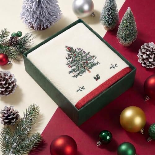 Christmas Hand Towel - Spode Holiday Collection, Soft Cotton Bath Towel - Variation of This Listing