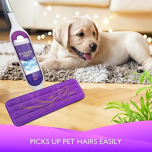Reusable Microfiber Mop Pads for Swiffer PowerMop - 4 Pack