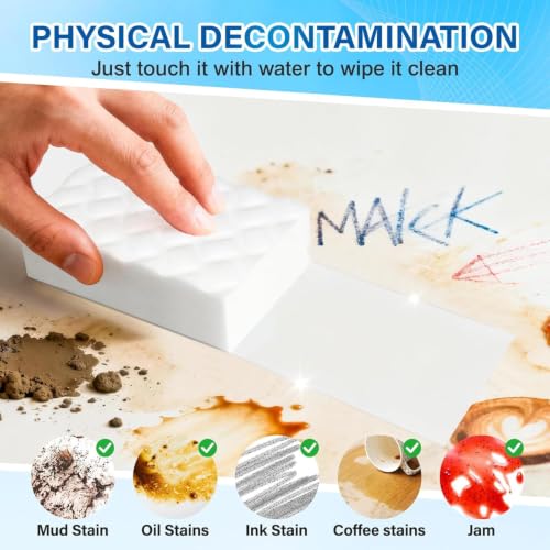 30 Pack 2X Density Magic Cleaning Sponges - Multi-Functional Erasers