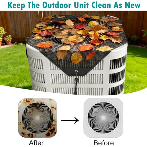 Universal 36x36 Inch Air Conditioner Cover - Weatherproof Mesh Protection