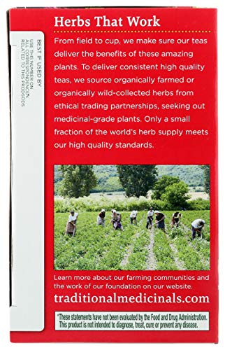 Traditional Medicinals Organic Lemon Echinacea Throat Coat Tea, 32 Count