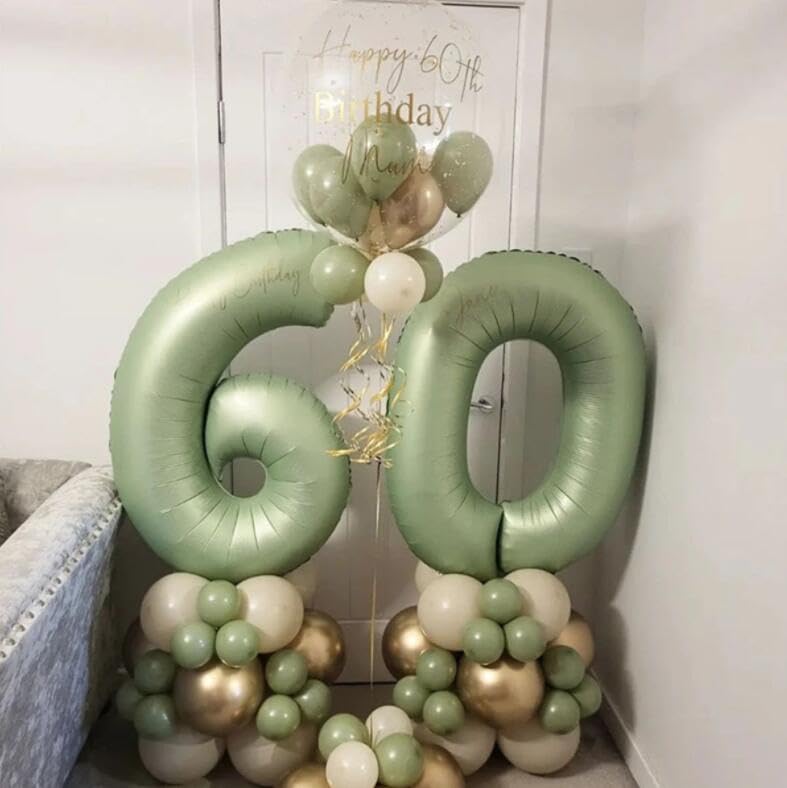 Olive Green Number 6 Foil Balloon - 40'' Self-Inflating Decoration