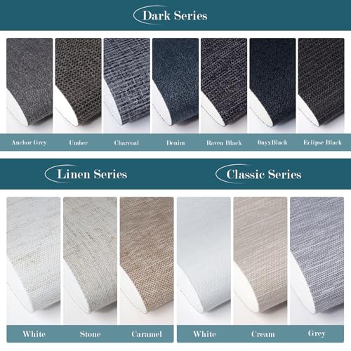 WEFFORT Blackout Roller Shades Fabric Samples - Multi-Color Options