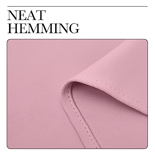 NICETOWN Room Darkening Curtains Set of 2, Rouge Pink, 42x50