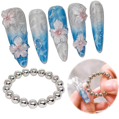 Cat Eye Nail Magnet Beads Set 20Pcs 5mm Magnetic Wand for Gel Polish