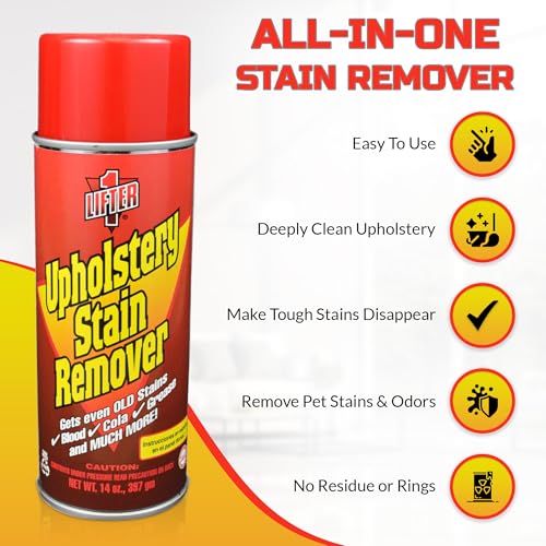 LIFTER-1 Multi-Fabric Upholstery & Carpet Stain Remover 14oz - Car & Home