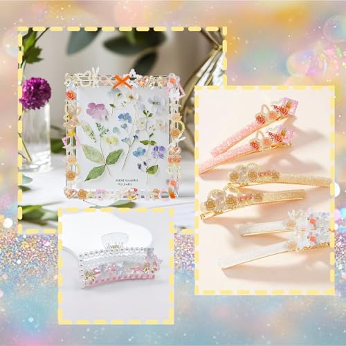 2200 Pcs Junk Case Charms Kit Pearl Flower Bow Phone Case DIY Craft