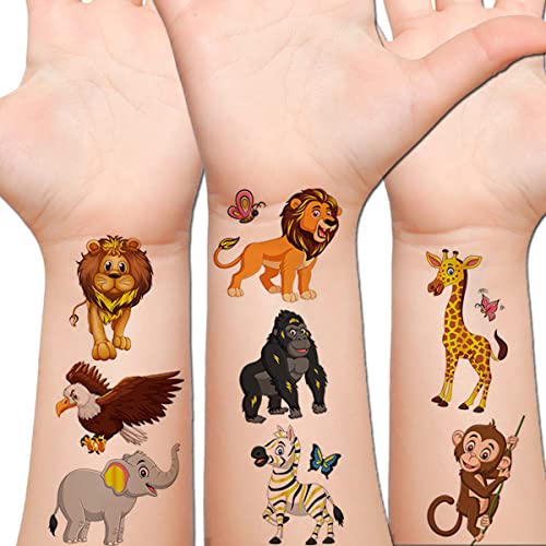 Glitter Animal Temporary Tattoos for Kids Party Favors 50 Styles