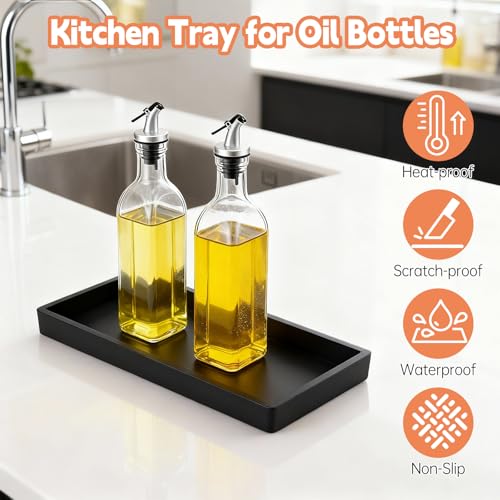 Silicone Oil Tray for Kitchen Counter - Non-Slip & Easy to Clean