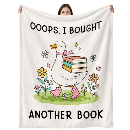 Book Lovers Flannel Reading Blanket - Book Loves Design, 50" x 60"