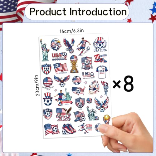 Elomy Sport Temporary Tattoos 200+ Party Favors Stickers