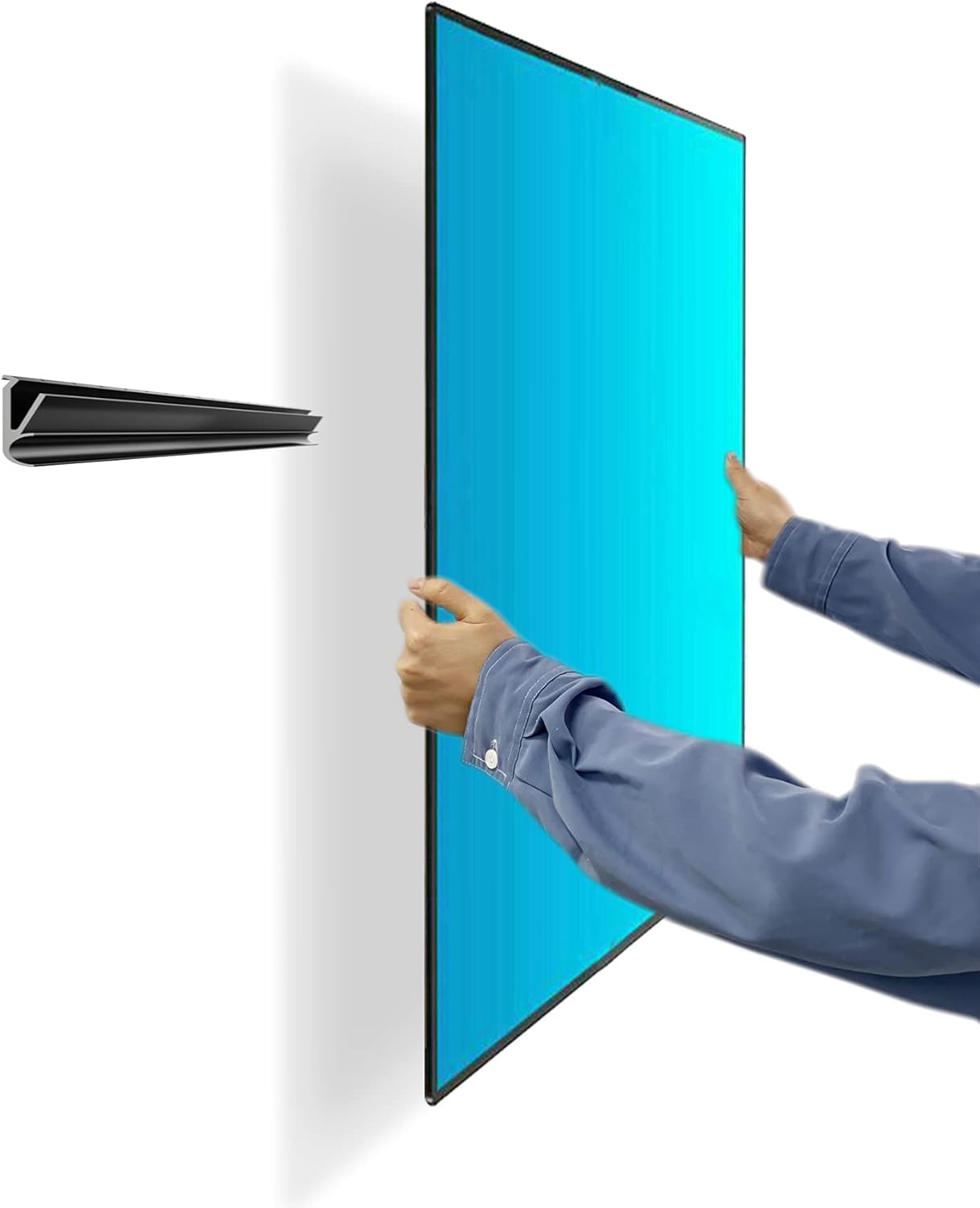 Skiennix No Stud TV Wall Mount - Easy Install Drywall Hanger for 12-55 Inch Flat Screen TVs Up to 99 lbs