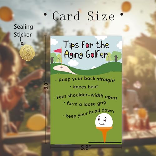 Funny Golf Birthday Card for Men & Women - Unique Gift for Golfers