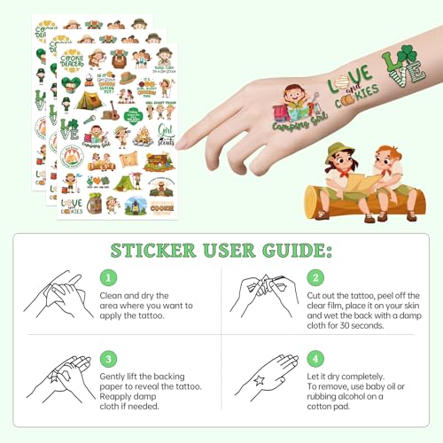 Girl Scout Temporary Tattoos 300+ Cute Outdoor Camping Party Favors