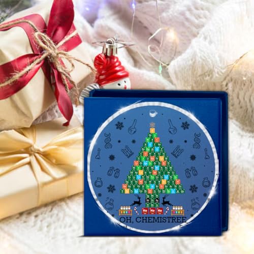 Oh Chemistree Acrylic Christmas Ornament - Funny Chemistry Teacher Gift