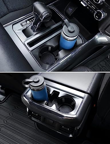 JOYTUTUS 2.75 inch Silicone Car Cup Holder Coasters - 2 Pack, Black