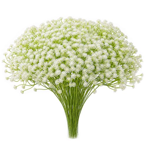 60 Pcs Long Stem Artificial Baby's Breath Flowers for Decor