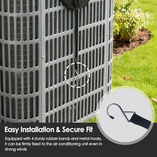 BESTMAN MARINE 36"x36" Breathable Mesh Air Conditioner Cover for Outside
